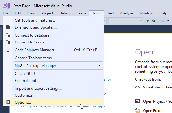 Visual Studio の UI を英語から日本語に変更する方法 1